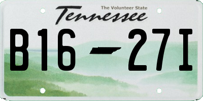 TN license plate B1627I