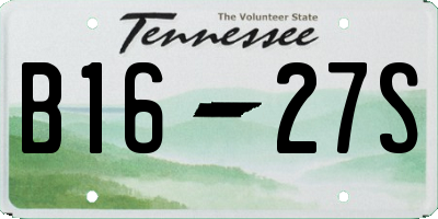 TN license plate B1627S
