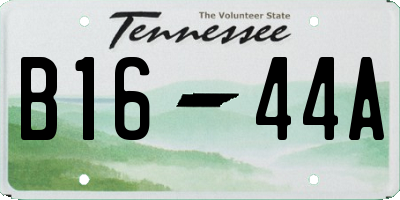 TN license plate B1644A