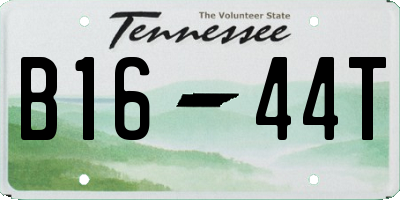 TN license plate B1644T