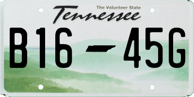 TN license plate B1645G