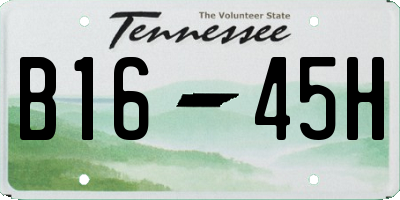 TN license plate B1645H