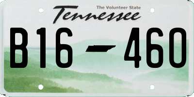 TN license plate B1646O