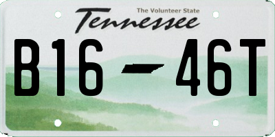 TN license plate B1646T