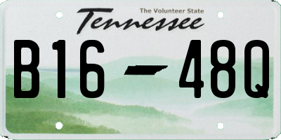 TN license plate B1648Q