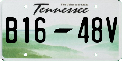 TN license plate B1648V