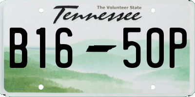 TN license plate B1650P