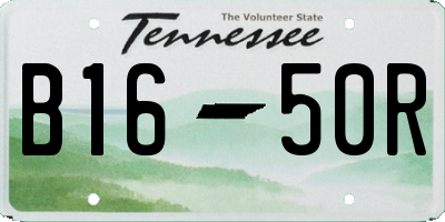 TN license plate B1650R