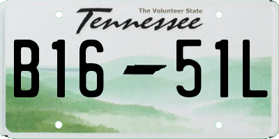 TN license plate B1651L