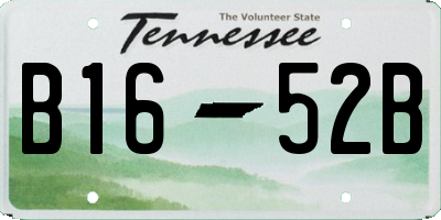 TN license plate B1652B