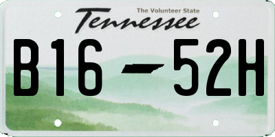 TN license plate B1652H