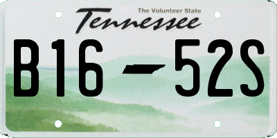 TN license plate B1652S