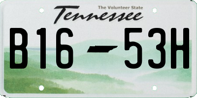 TN license plate B1653H