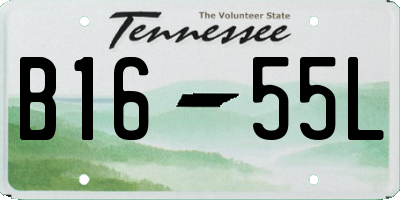 TN license plate B1655L