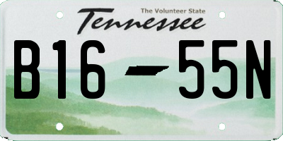 TN license plate B1655N