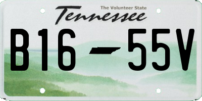 TN license plate B1655V