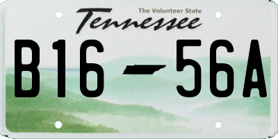 TN license plate B1656A