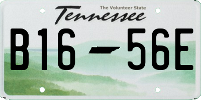 TN license plate B1656E