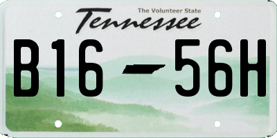 TN license plate B1656H