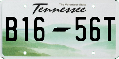 TN license plate B1656T