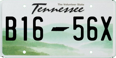 TN license plate B1656X