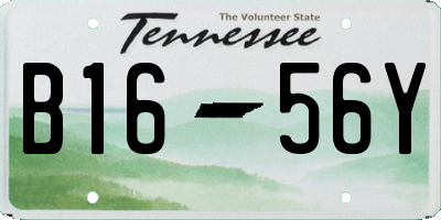 TN license plate B1656Y