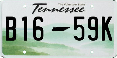TN license plate B1659K