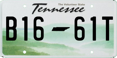 TN license plate B1661T