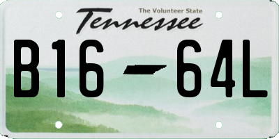 TN license plate B1664L