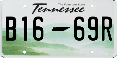 TN license plate B1669R