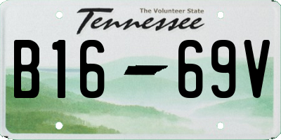 TN license plate B1669V