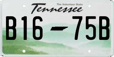 TN license plate B1675B