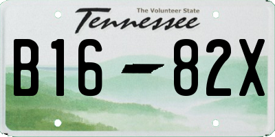 TN license plate B1682X