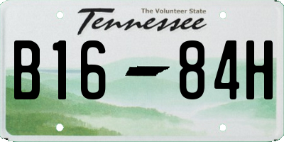 TN license plate B1684H