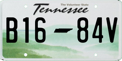 TN license plate B1684V