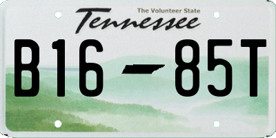 TN license plate B1685T
