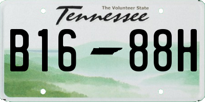 TN license plate B1688H