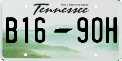 TN license plate B1690H