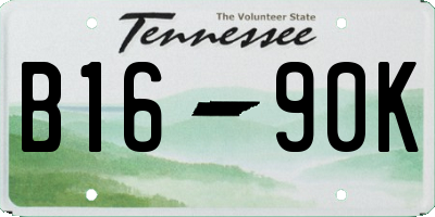 TN license plate B1690K