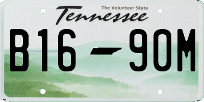 TN license plate B1690M