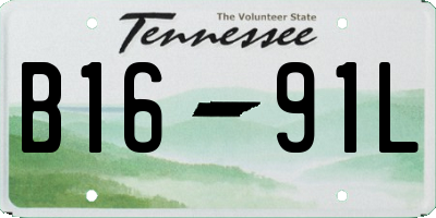 TN license plate B1691L