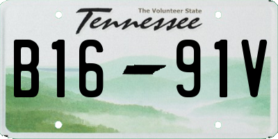 TN license plate B1691V