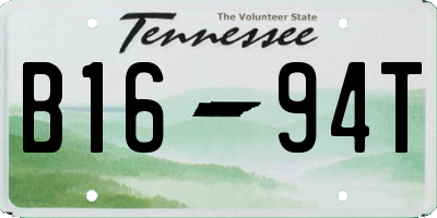 TN license plate B1694T