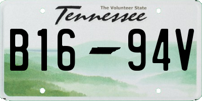 TN license plate B1694V