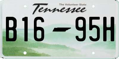 TN license plate B1695H