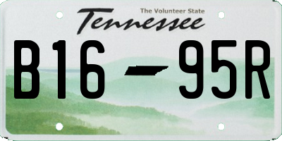 TN license plate B1695R