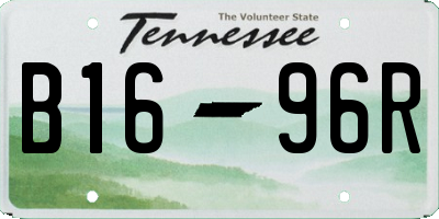 TN license plate B1696R