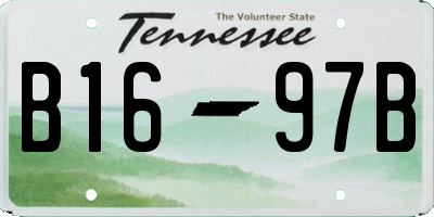 TN license plate B1697B