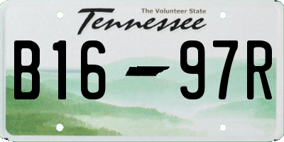 TN license plate B1697R