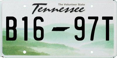 TN license plate B1697T